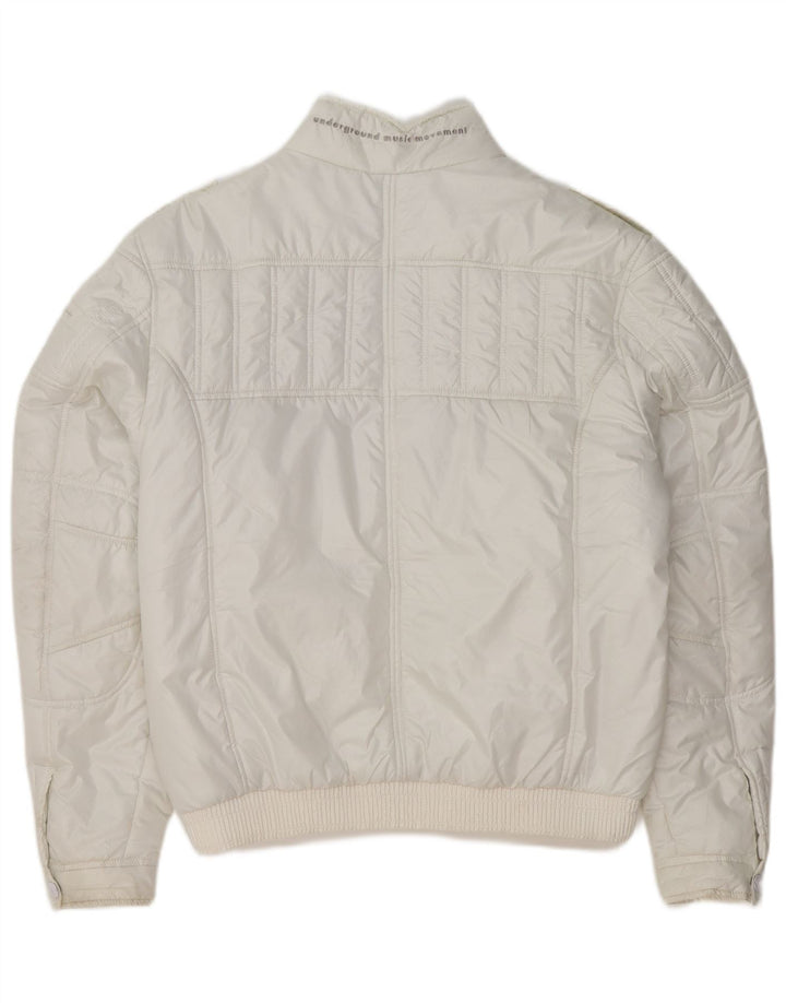 UMM Chaqueta militar acolchada para hombre UK 42 XL Poliéster blanco