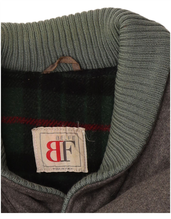 Belfe & Belfe Abrigo cortavientos para hombre UK 36 Small Grey