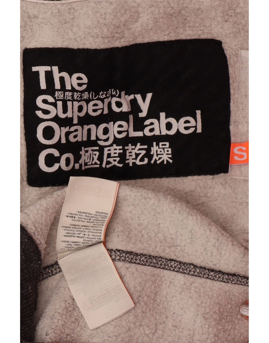 SUPERDRY Jersey con capucha para hombre pequeño de algodón moteado gris