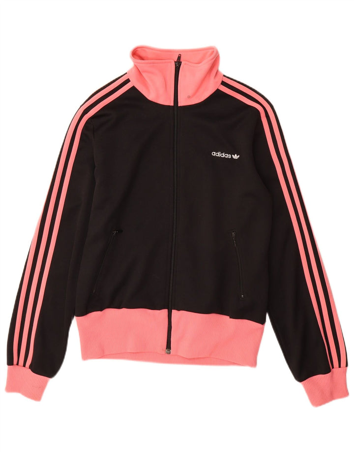Adidas Chaqueta superior de chándal con gráfico para mujer IT 42 Medium Black Colourblock