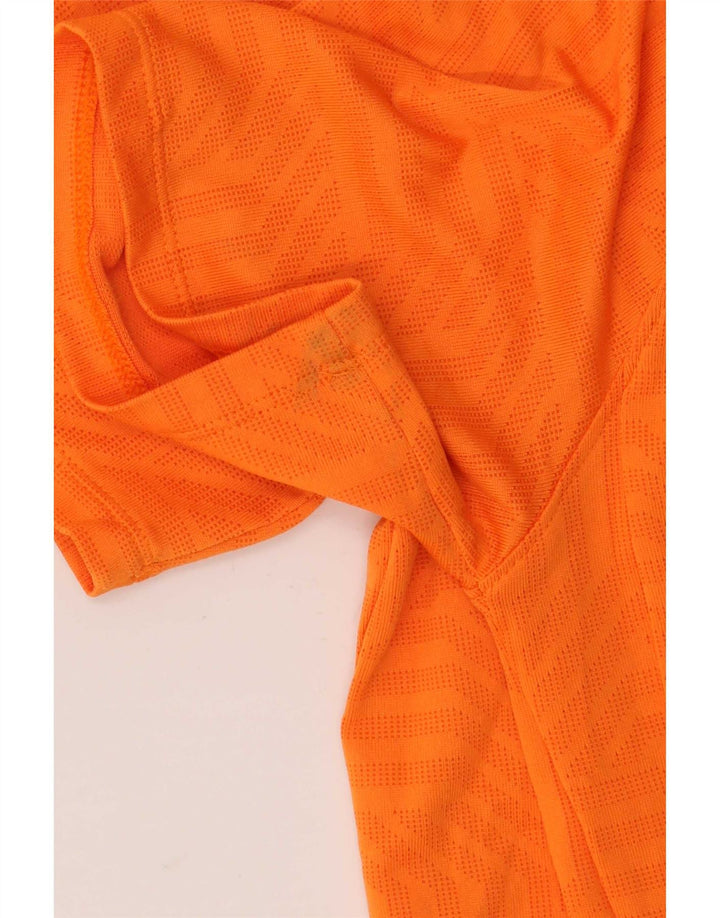 Camiseta Under Armour Hombre Top Small Naranja Geométrico Poliéster