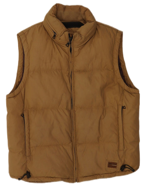 Chaleco acolchado con capucha para hombre Gas UK 40 Large Marrón Poliamida