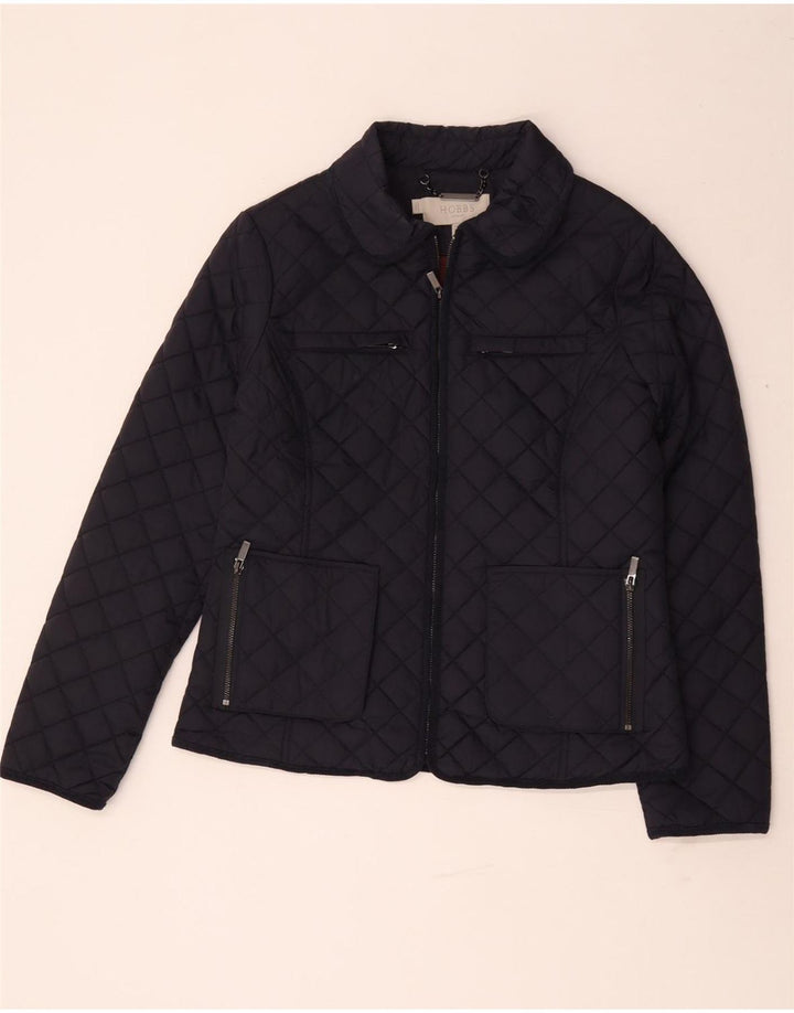 Hobbs Chaqueta acolchada para mujer UK 12 Medium Azul marino Poliamida