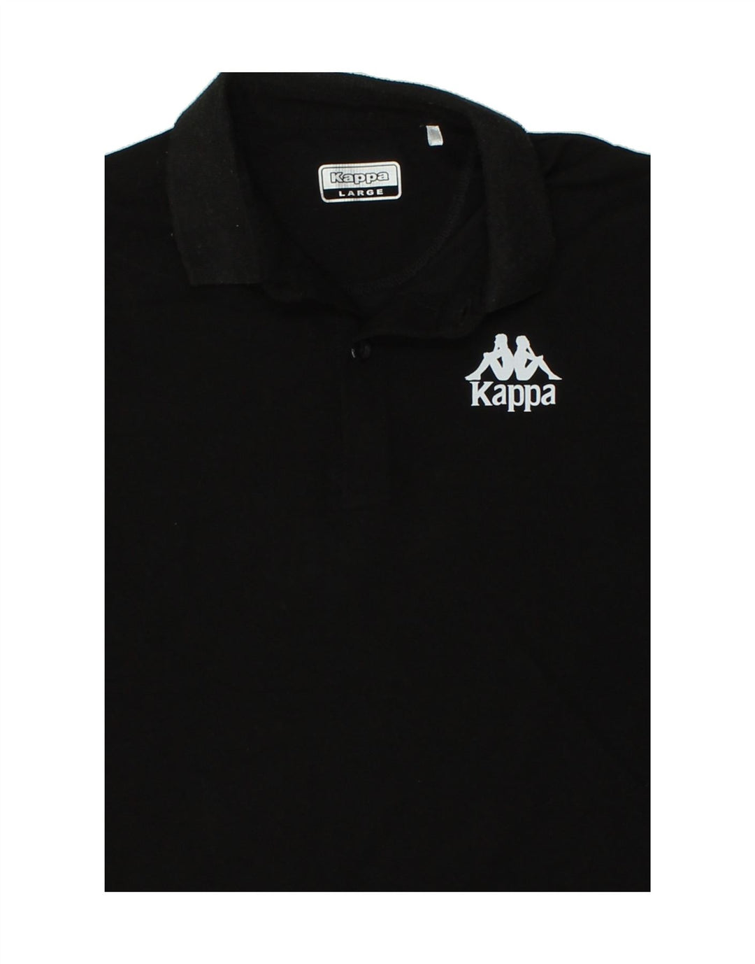 KAPPA Mens Polo Shirt Large Black Vintage Kappa and Second-Hand Kappa from Messina Hembry 