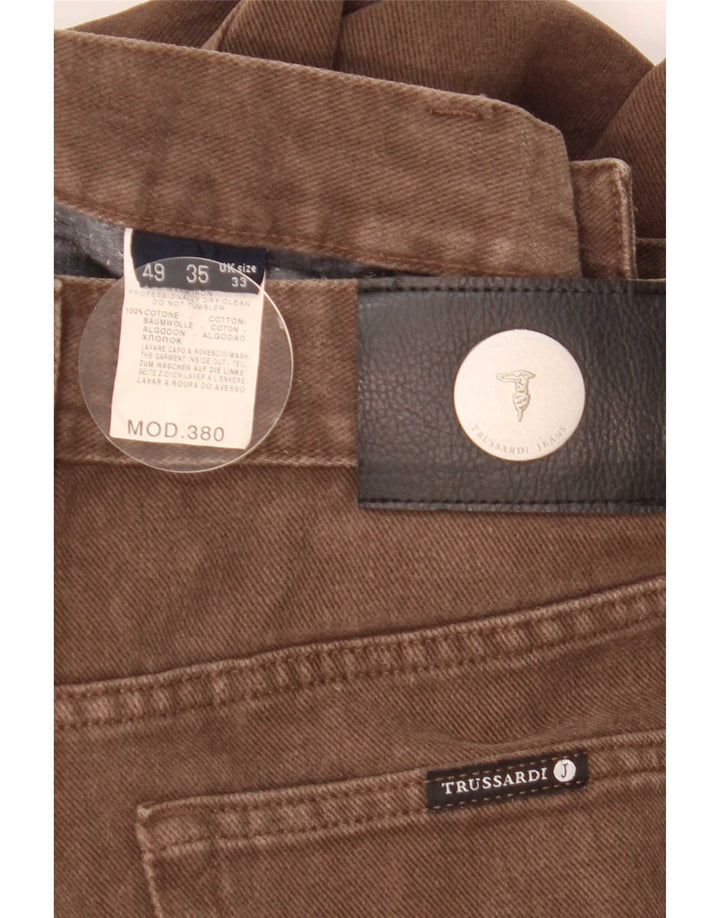 Vaqueros Trussardi Hombre Rectos W33 L30 Marrón Algodón