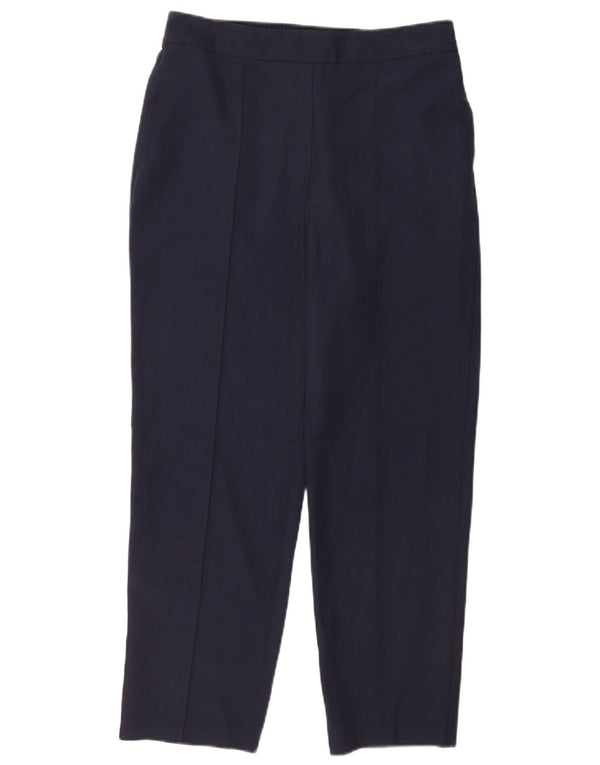 Marks & Spencer Pantalones chinos para mujer UK 14 Large W32 L27 Navy Blue Check