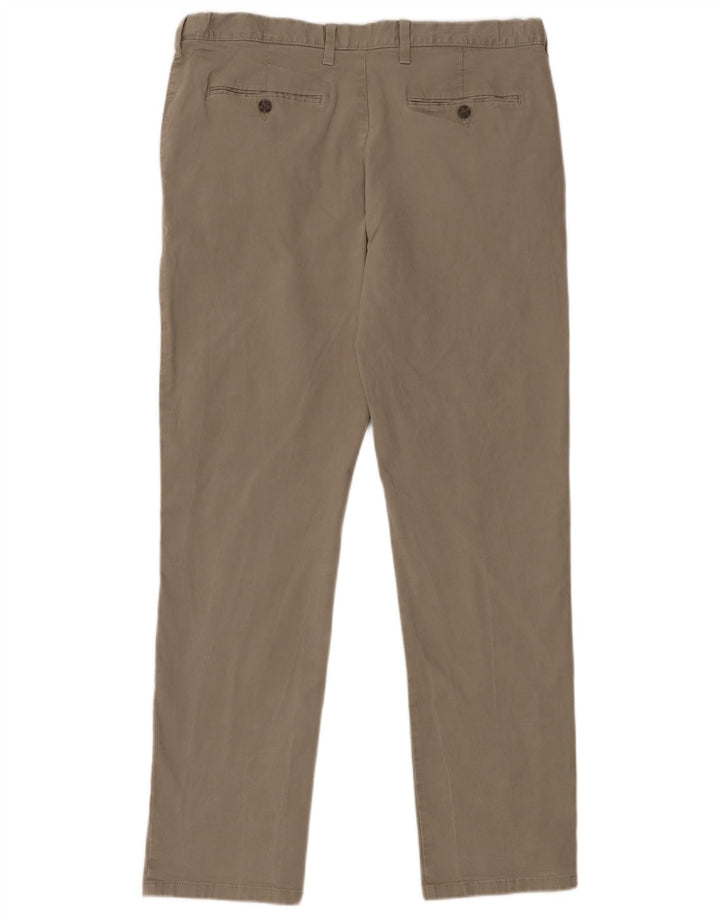 Marks & Spencer Pantalones chinos regulares para hombre W38 L33 Algodón gris