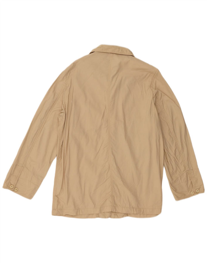 Sergio Tacchini Chaqueta utilitaria para mujer Reino Unido 44 Algodón beige medio