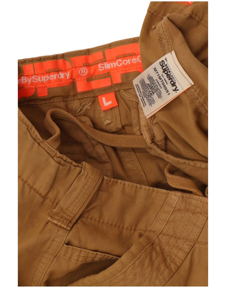 Superdry Shorts Cargo Para Hombre Grande W36 Algodón Beige