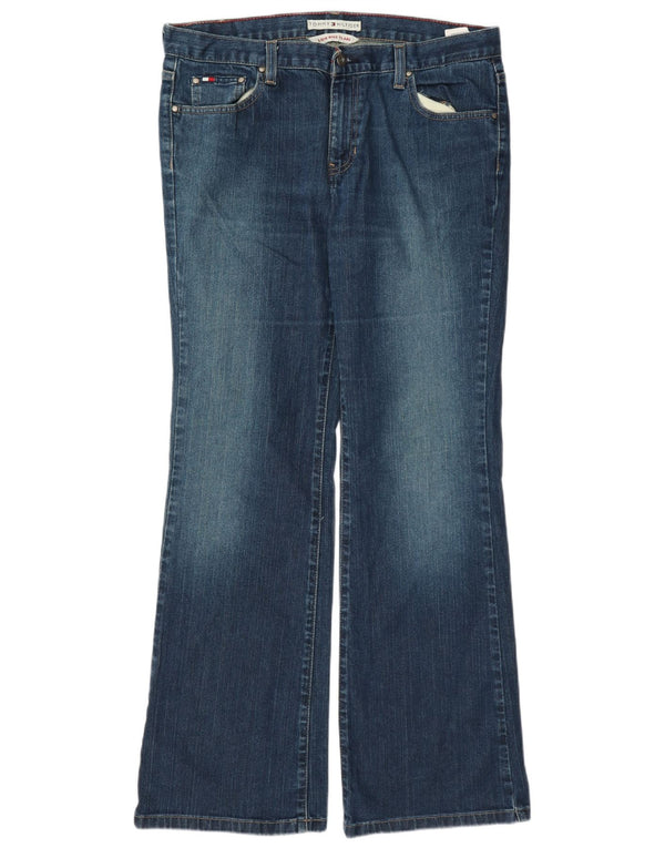 Tommy Hilfiger Jeans acampanados de cintura baja para mujer US 12 Large W34 L32 Azul