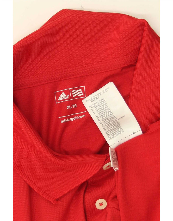 Polo Adidas Hombre XL Poliéster Rojo
