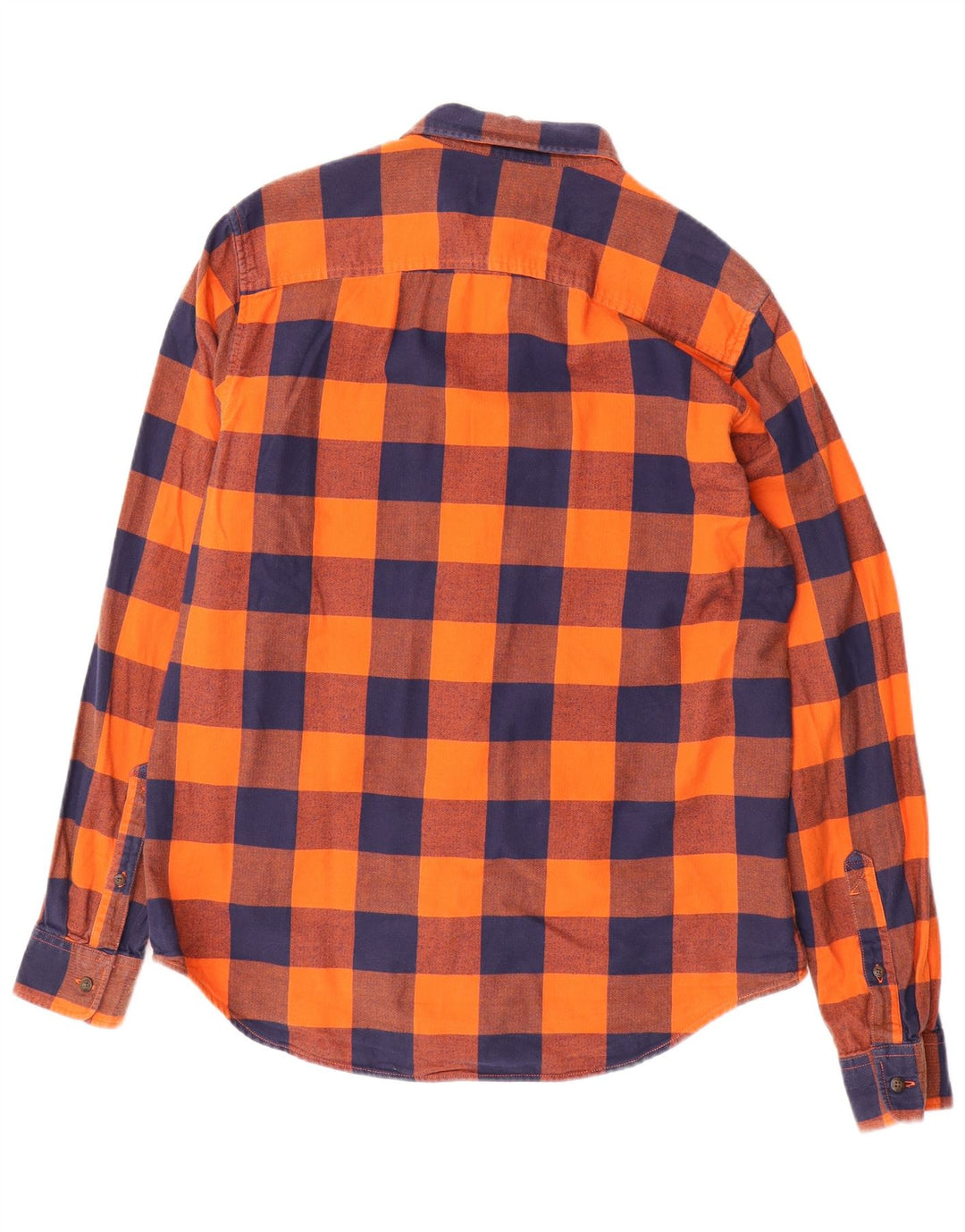 TIMBERLAND Camisa de franela de corte regular de algodón a cuadros naranja medio para hombre