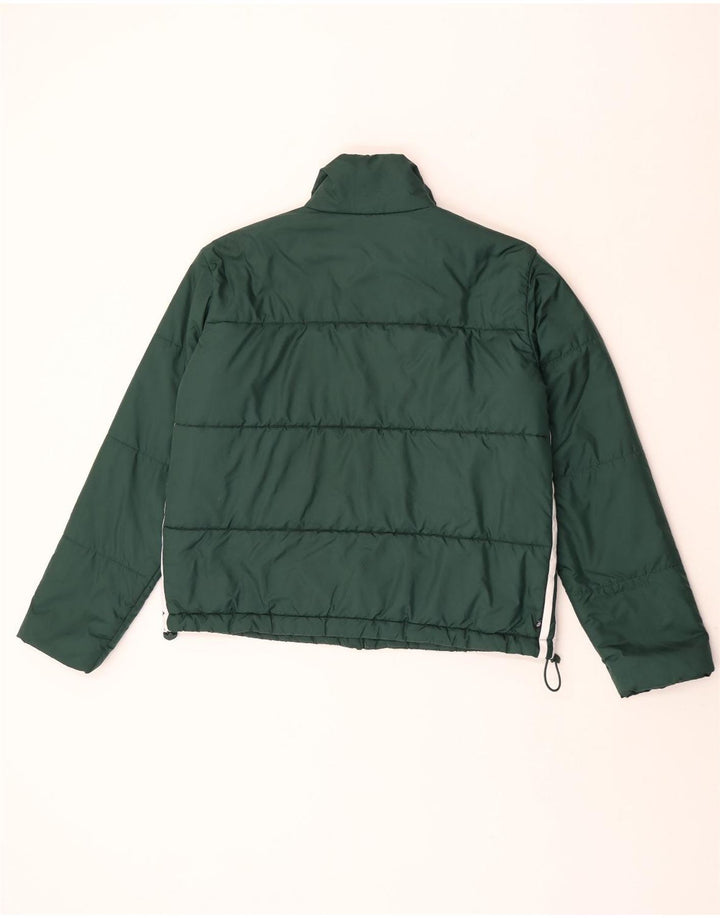 Adidas Chaqueta acolchada extragrande para mujer UK 10 Small Green Poliéster