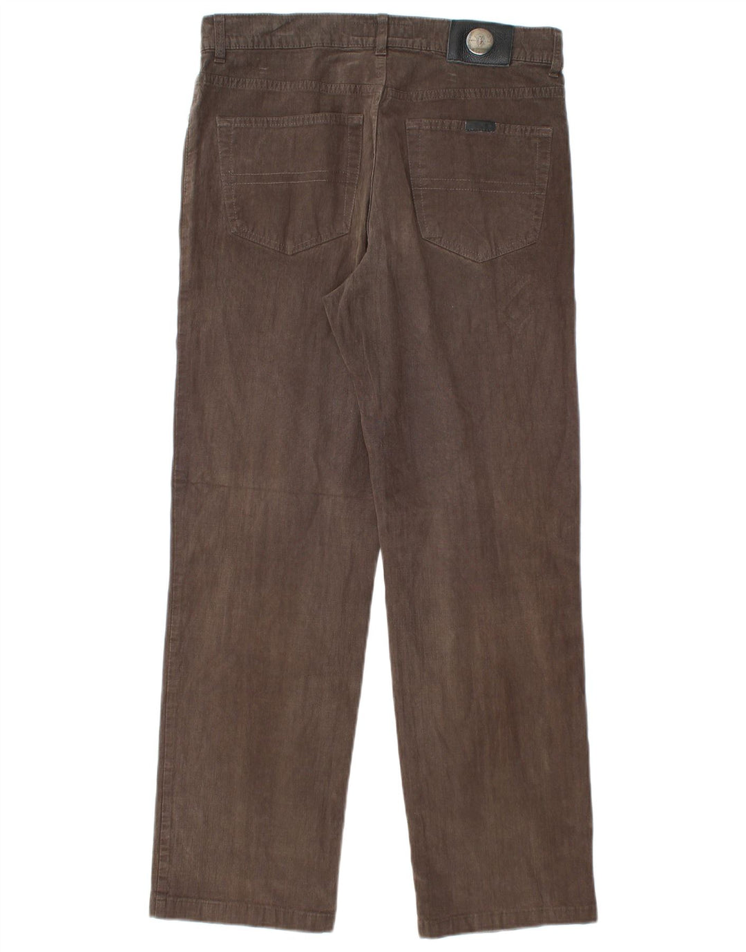 TRUSSARDI Pantalones informales rectos para hombre IT 50 Large W34 L29 Marrón