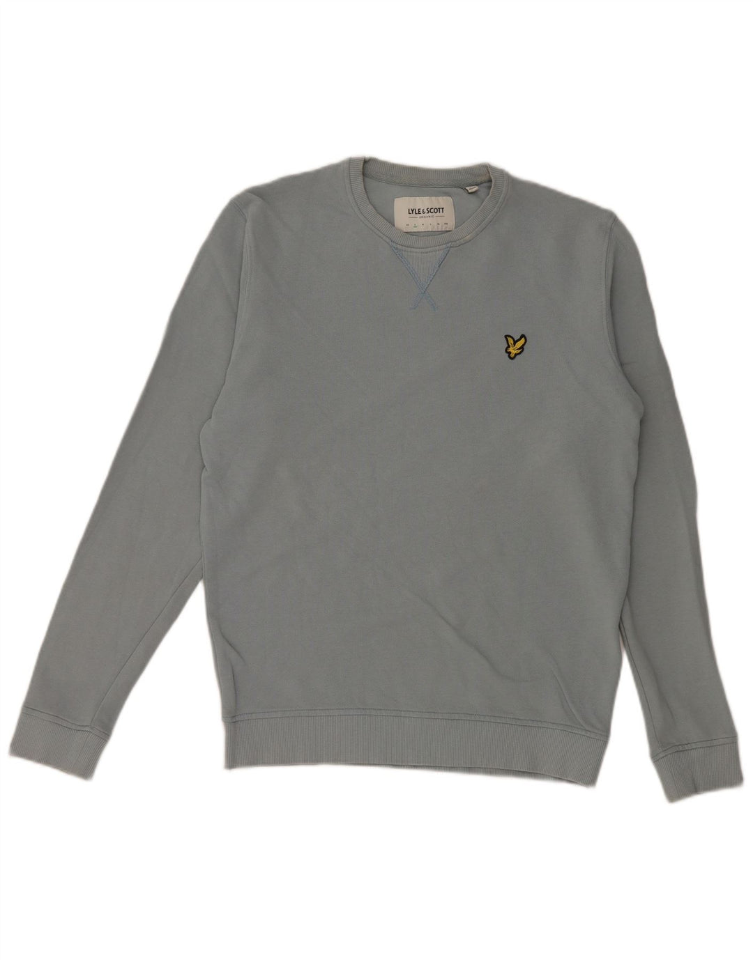 Lyle & Scott Hombre Sudadera Jumper Small Azul Algodón