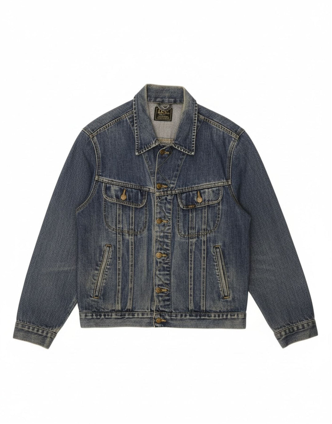 LEE Chaqueta vaquera para hombre UK 40 Algodón azul grande