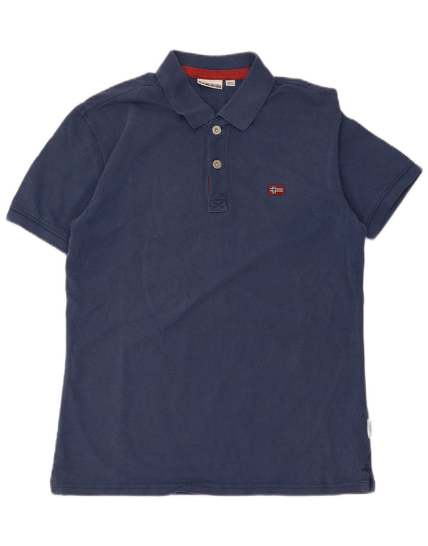 NAPAPIJRI Polo para hombre pequeño azul marino