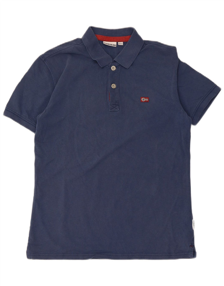 NAPAPIJRI Polo para hombre pequeño azul marino