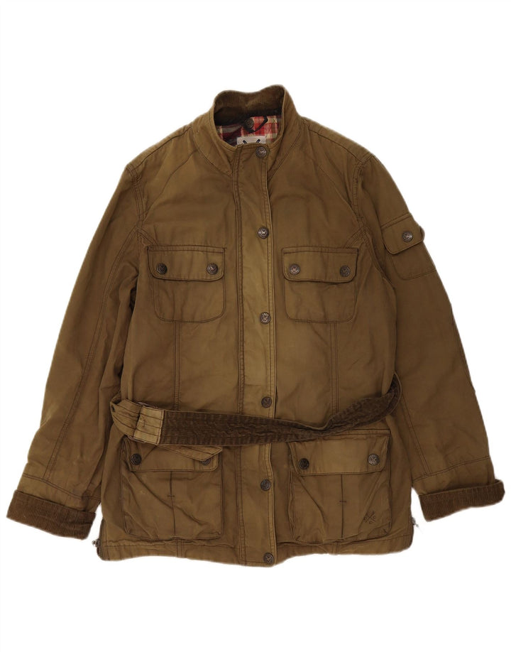 Crew Clothing Chaqueta utilitaria para mujer Reino Unido 12 Algodón caqui mediano