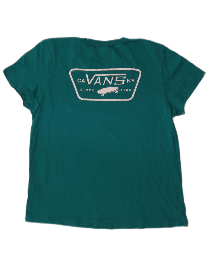Vans Camiseta gráfica para mujer Top UK 12 Algodón verde medio