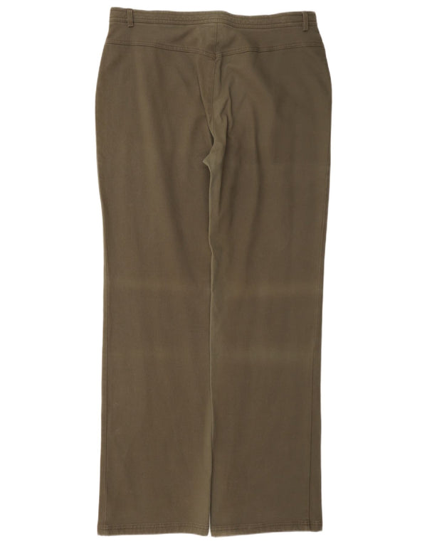 Perte by Krizia Pantalón chino recto regular para mujer W34 L33 Caqui