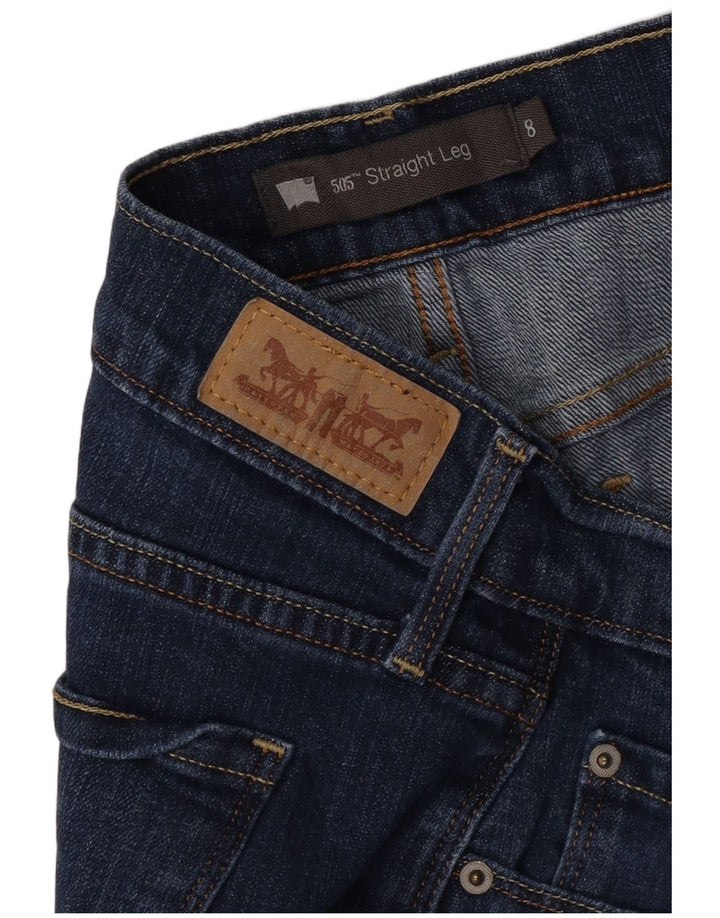 Levi's Jeans rectos 505 para mujer US 8 Medium W29 L30 Algodón azul
