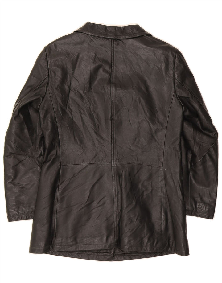 EFFEGI Womens Leather Jacket IT 44 Medium Black Leather Vintage Effegi and Second-Hand Effegi from Messina Hembry 