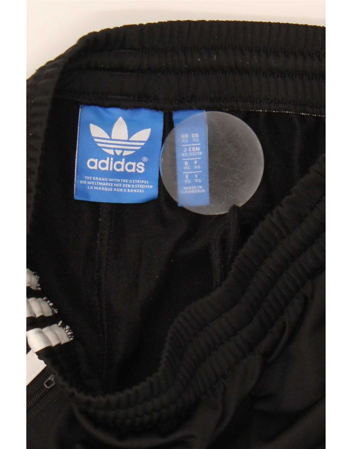 Adidas Pantalones de chándal para mujer UK 4 XS Negro Poliéster