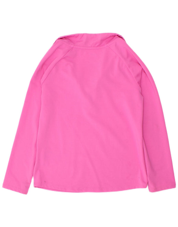 Nike Dri Fit - Chándal con cremallera y cuello para niña, 5 a 6 años, color rosa medio