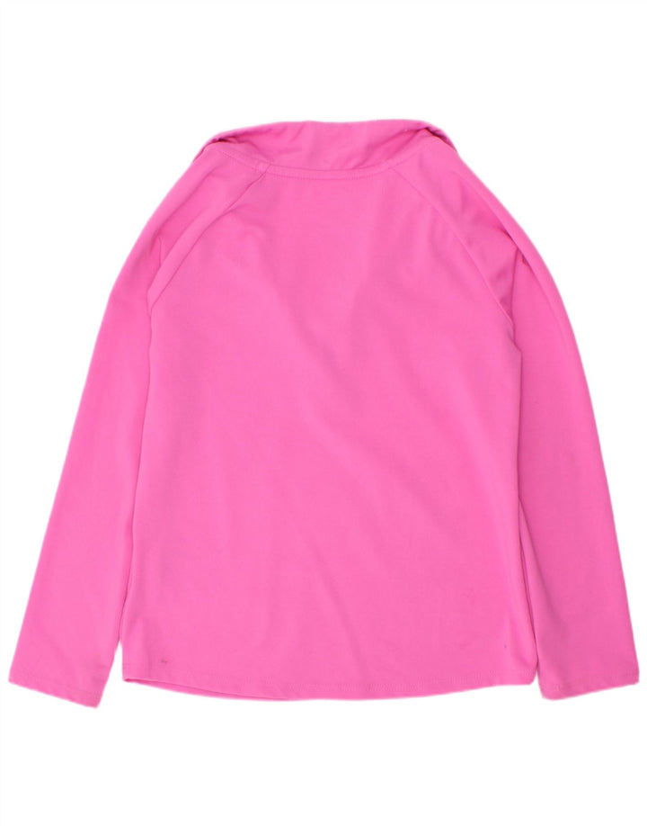 Nike Dri Fit - Chándal con cremallera y cuello para niña, 5 a 6 años, color rosa medio