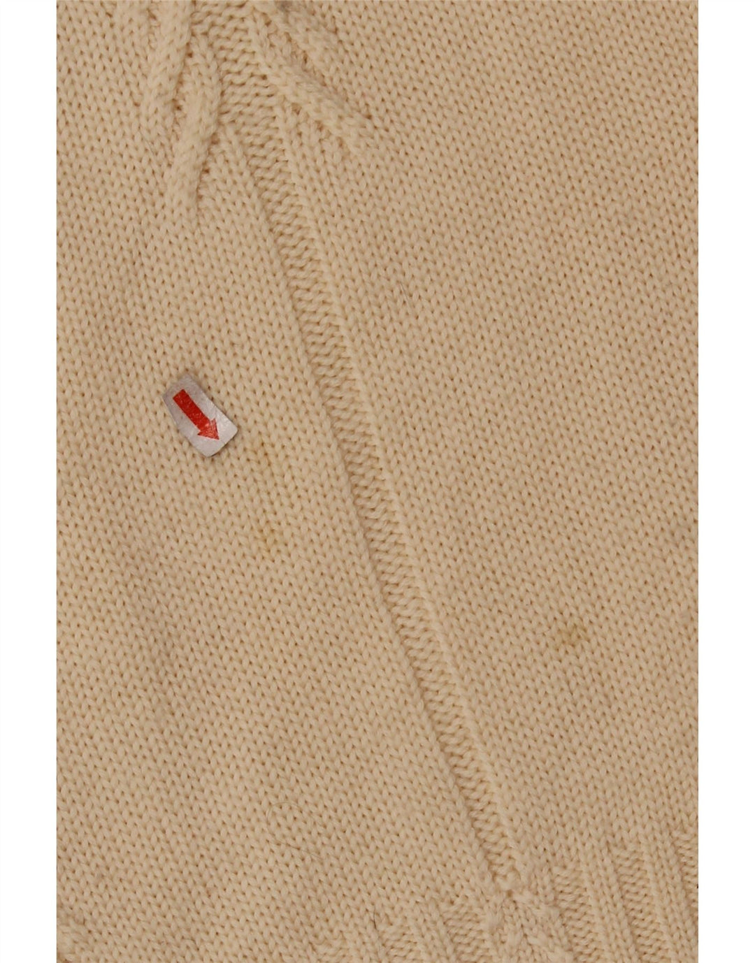 FRANCESCA Suéter tipo jersey con cuello vuelto para mujer UK 16 Large Beige New Wool