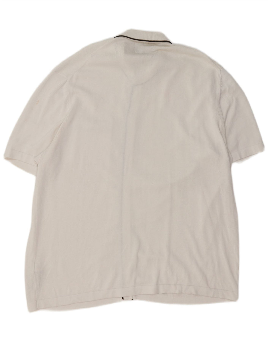 Marks & Spencer Suéter tipo cárdigan de manga corta para hombre 2XL Modal blanco