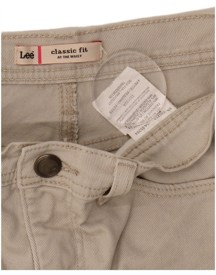 Lee Jeans Capri Petite para Mujer US 4 Small W27 L18 Beige