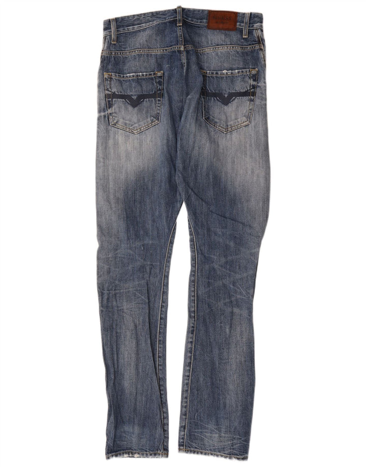 Guess Vaqueros Slim Hombre W30 L34 Algodón Azul