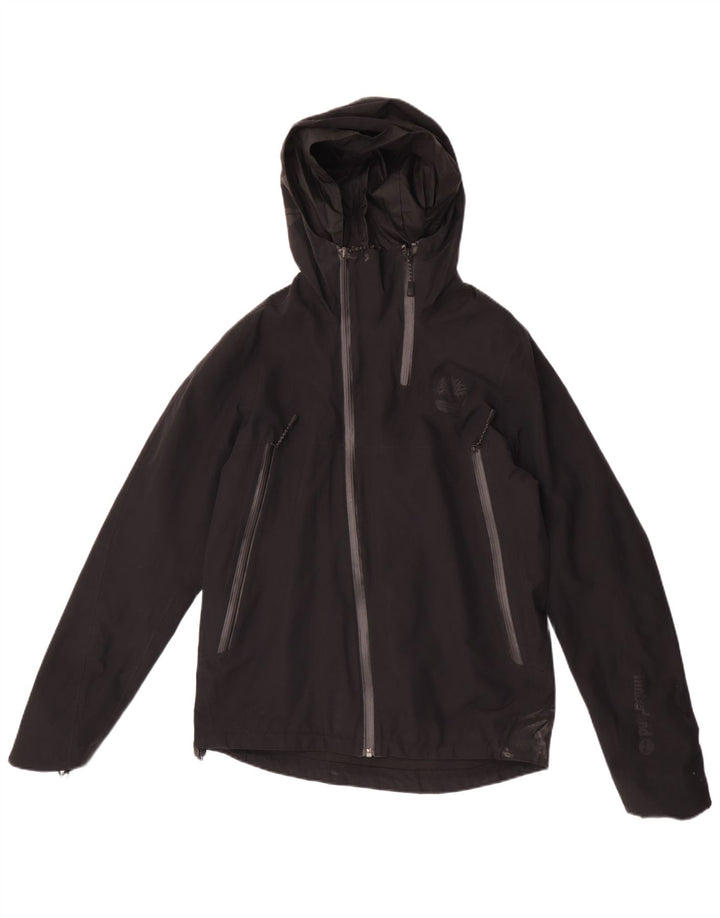 Timberland Chaqueta impermeable con capucha para hombre UK 36 Small Poliéster negro