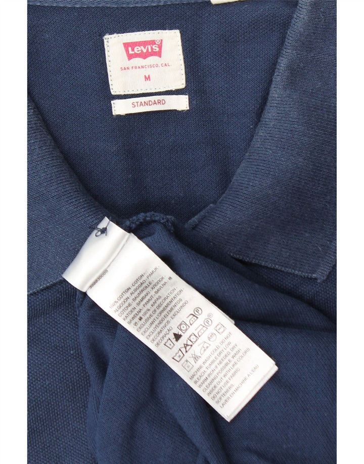 Levi's Polo estándar para hombre de algodón azul marino mediano