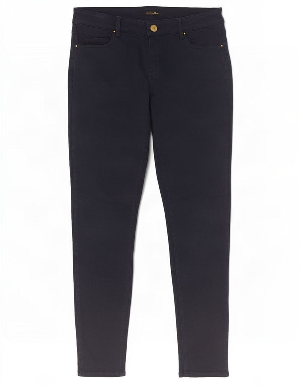 Massimo Dutti Pantalón Casual Pitillo Mujer EU 40 Medium W30 L29 Azul Marino