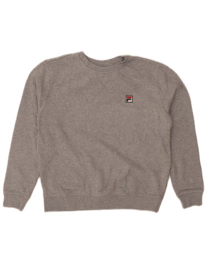 Fila Sudadera para mujer Jumper UK 44 Algodón moteado gris medio