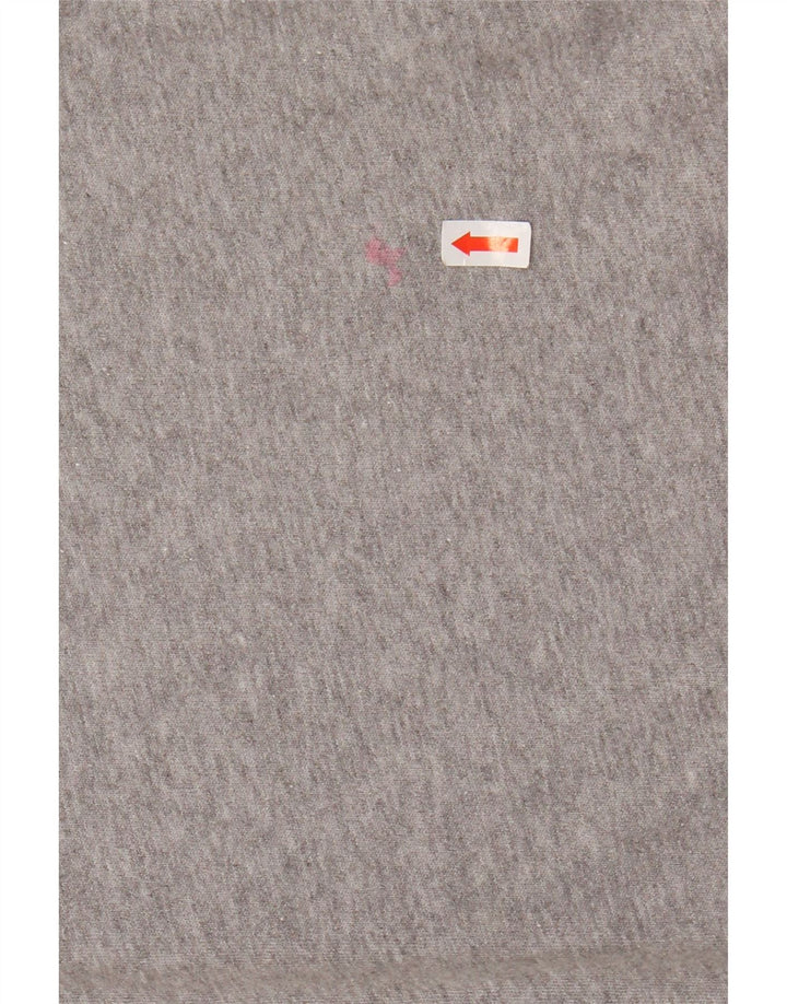 JACK WILLS Sudadera gráfica para mujer Jumper UK 12 Gris medio moteado