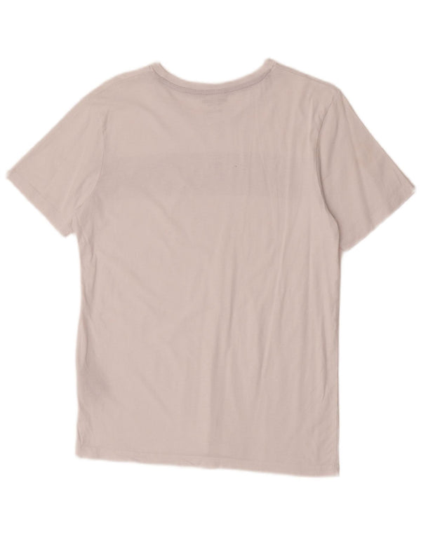 Jack & Jones Hombre Camiseta Gráfica Top Medium Blanco Algodón