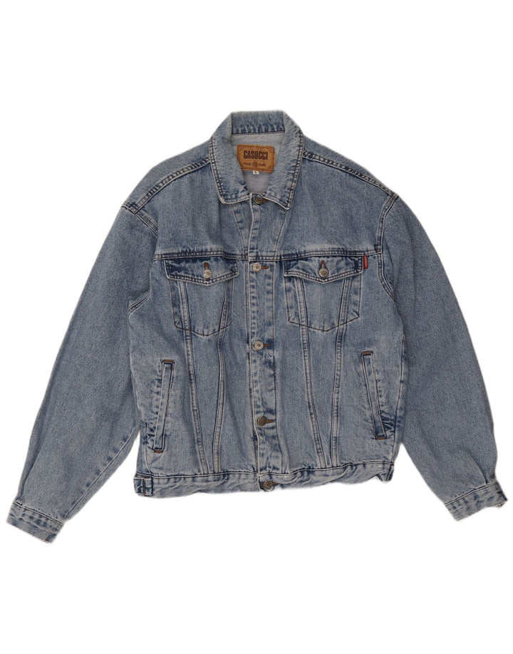 Casucci Chaqueta vaquera para hombre UK 40 Grande Azul