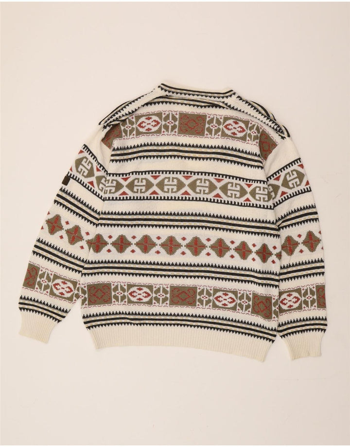 Maremma Jersey con cuello en V para hombre IT 52 Large Multicolor Fair Isle