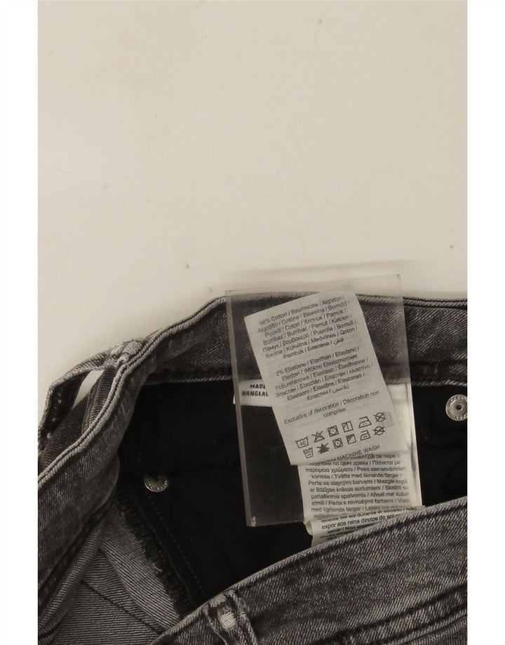 JACK & JONES Vaqueros ajustados desgastados para hombre W30 L30 Algodón gris