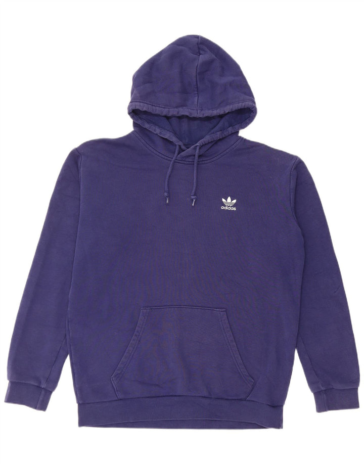 Adidas Hombre Sudadera Con Capucha Jumper Medium Azul Marino Algodón