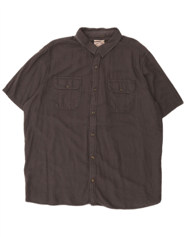 Camisa de corte regular de manga corta para hombre de Fat Face 3XL Algodón gris