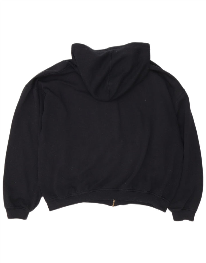Reebok Chaqueta polar con capucha para hombre UK 40 Large Poliéster negro