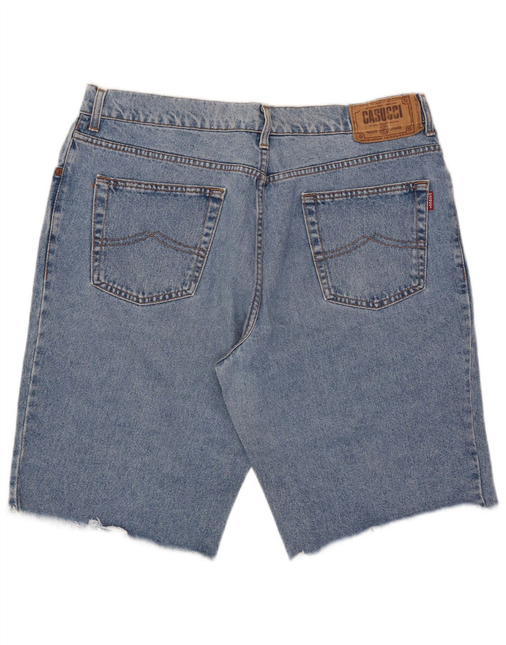 Casucci Pantalones cortos de mezclilla para hombre W36 Algodón azul grande