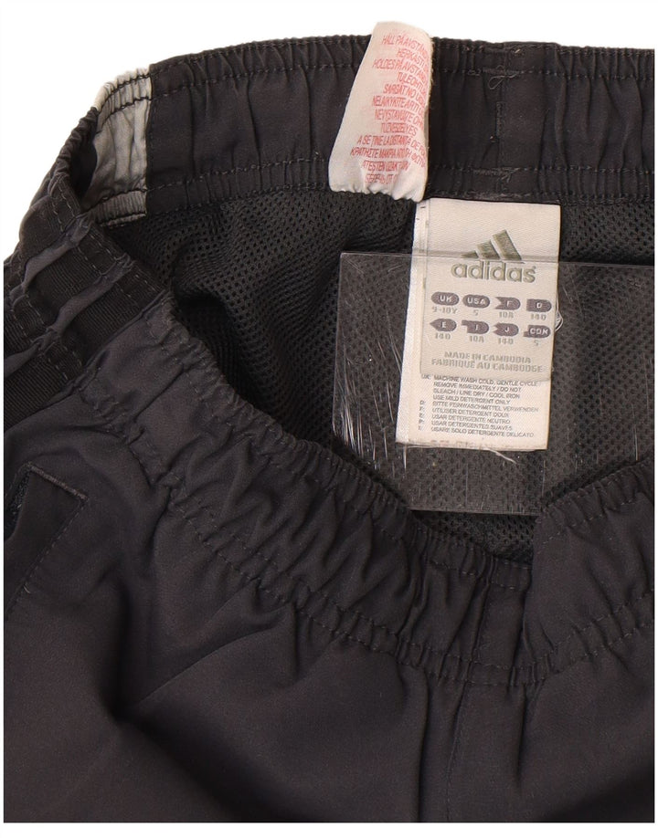 Adidas Bermudas deportivas para niños 9-10 años Gris Colorblock Poliéster