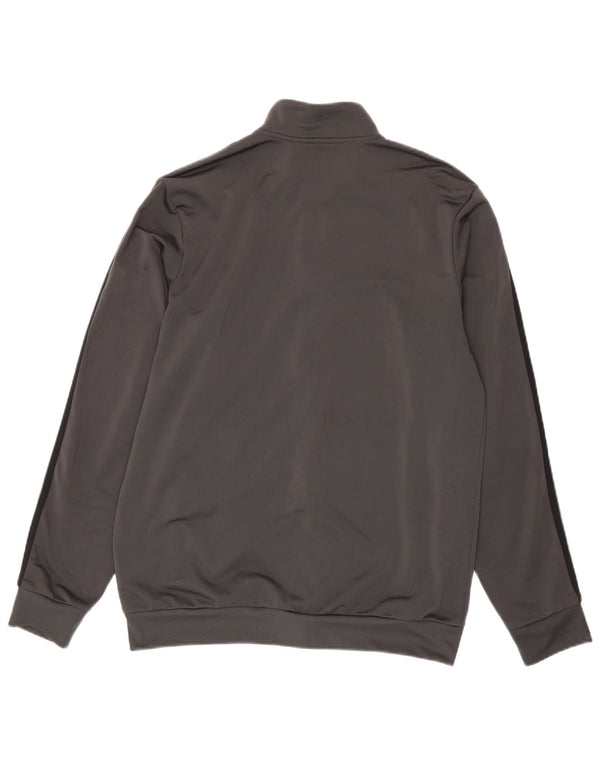 Adidas Hombre Chándal Top Chaqueta Grande Gris Poliéster
