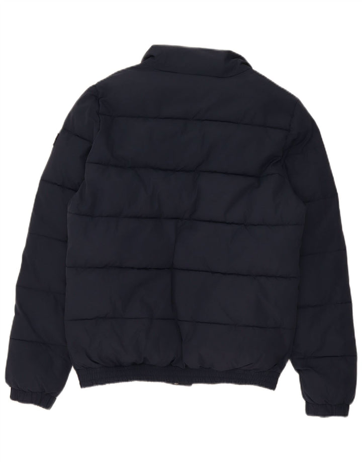 Superdry Mujer Chaqueta Acolchada Extragrande UK 10 Small Poliéster Azul Marino